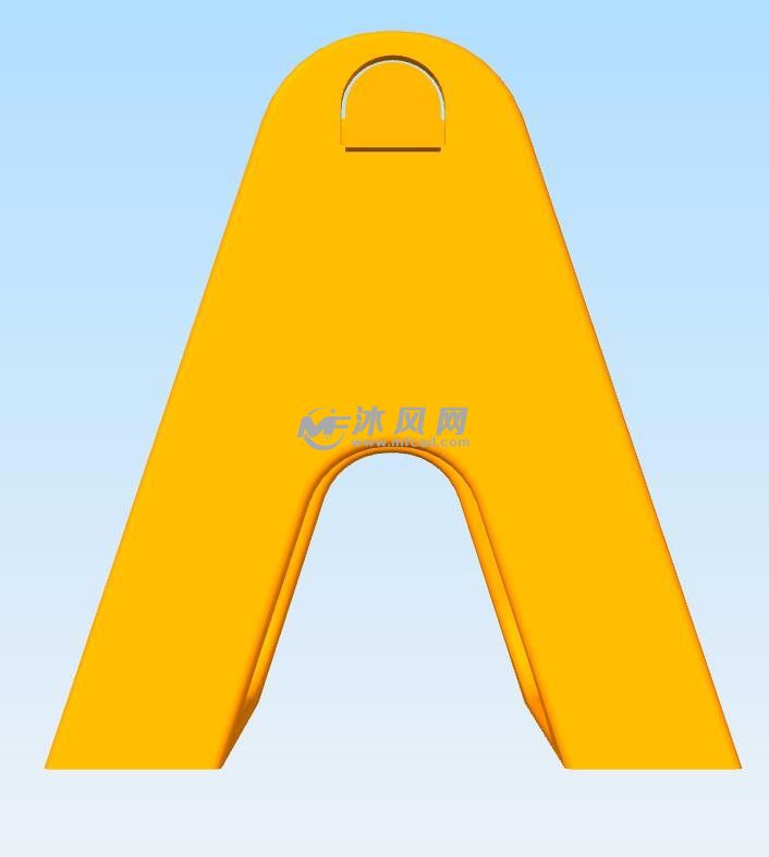 放料架模型侧视图