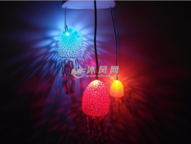 水母灯打印效果 