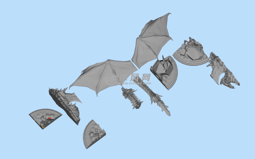 3D打印飞龙模型