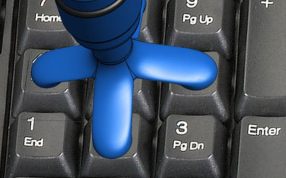 蓝色键盘操纵杆总图