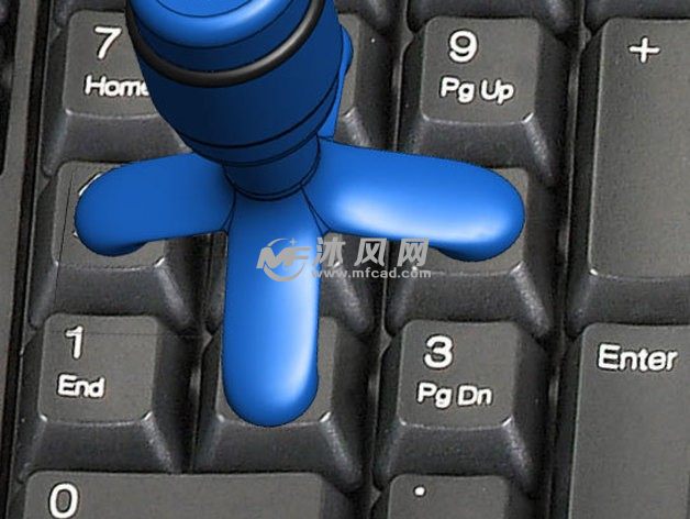 蓝色键盘操纵杆总图