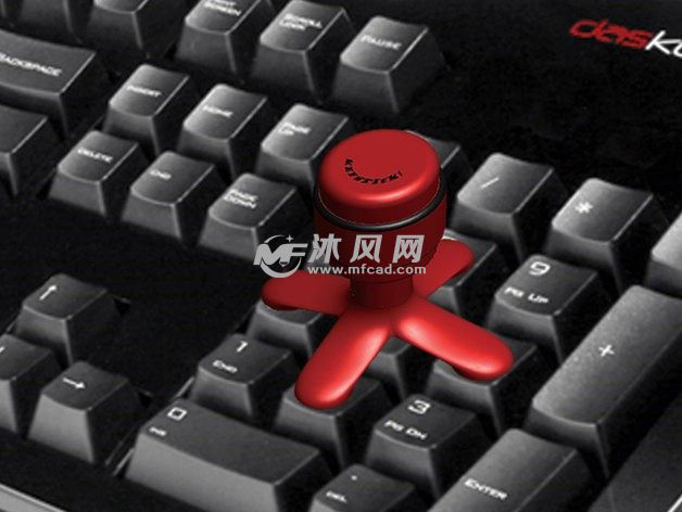 红色键盘操纵杆