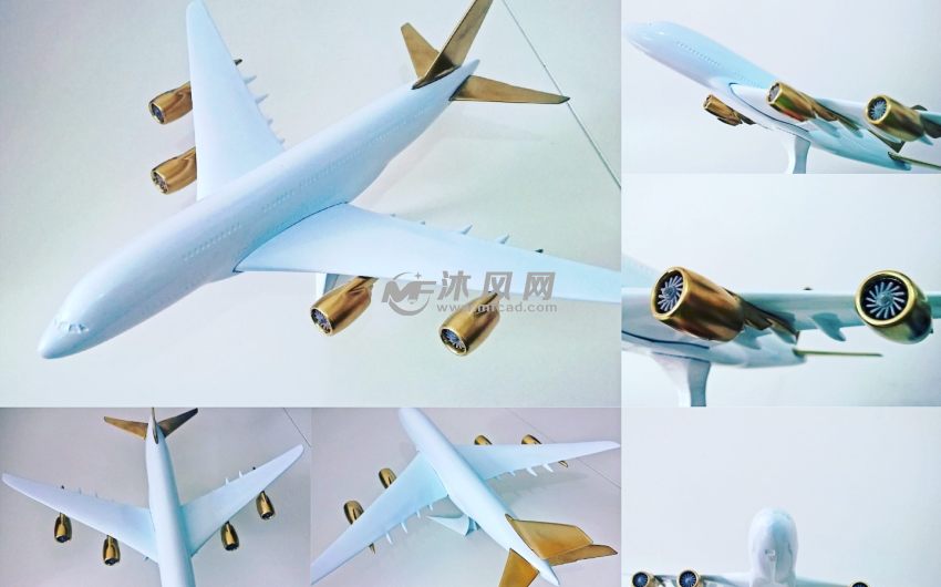 A380飞机多视图预览