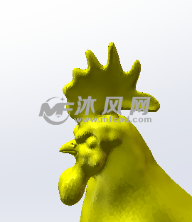 鸡冠部分建模效果