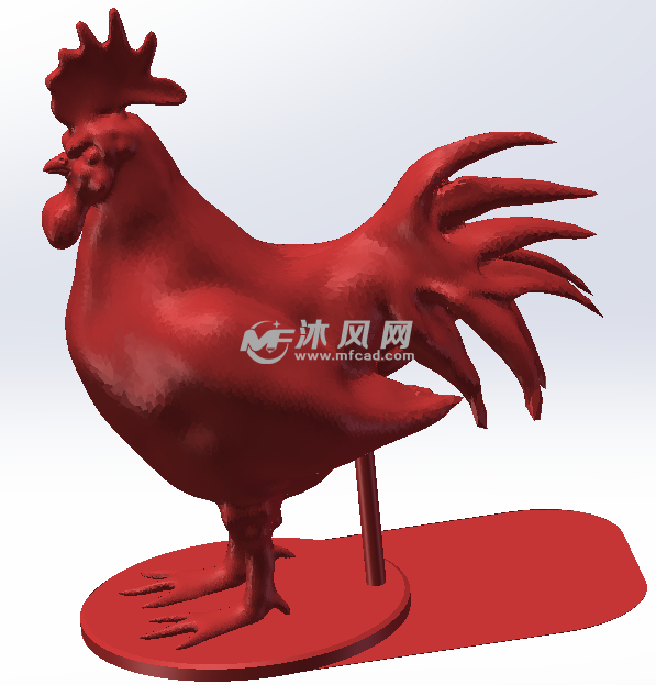 大公鸡  塑碉装饰1