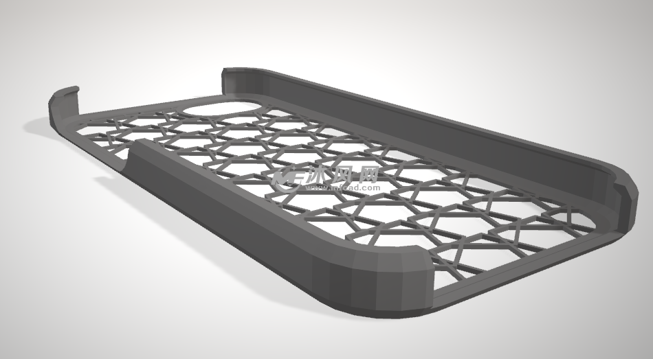 iPhone手机外壳灰色渲染