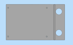 电池支架俯视图