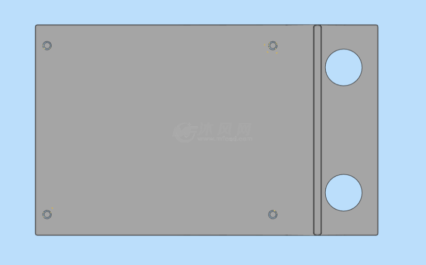 电池支架俯视图