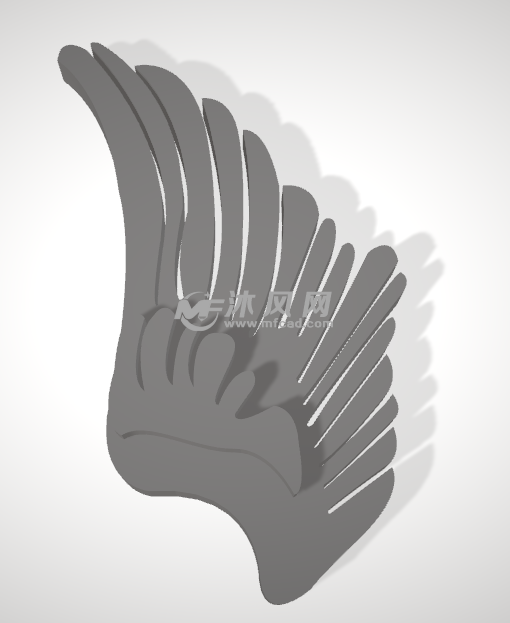 天使的翅膀灰色