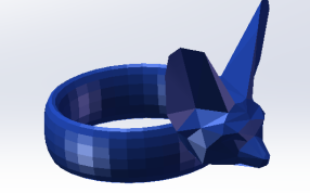 狐狸头指环模型