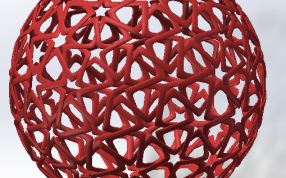 红色镂空球
