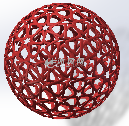 红色镂空球
