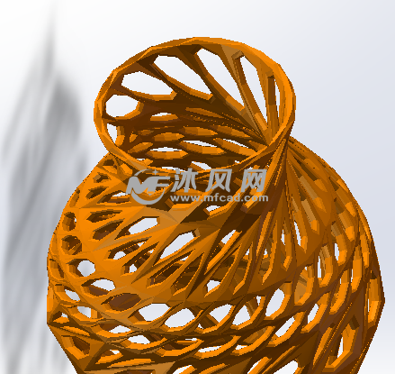 一款旋转花瓶3D打印模型-2