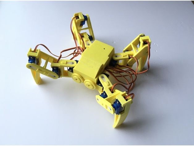 12自由度3D打印四足机器人