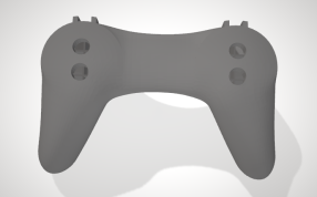 游戏手柄模型俯视图