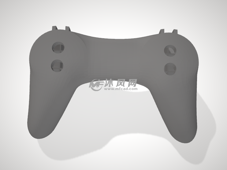 游戏手柄模型俯视图