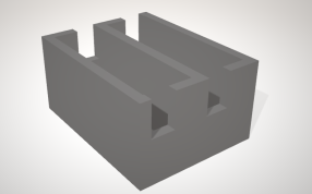 佳能LP-E8电池盒轴侧