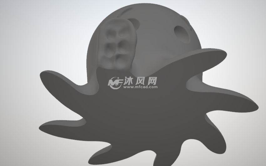 可爱的章鱼底部