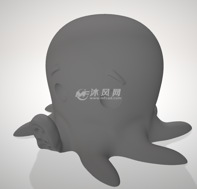 可爱的章鱼灰色