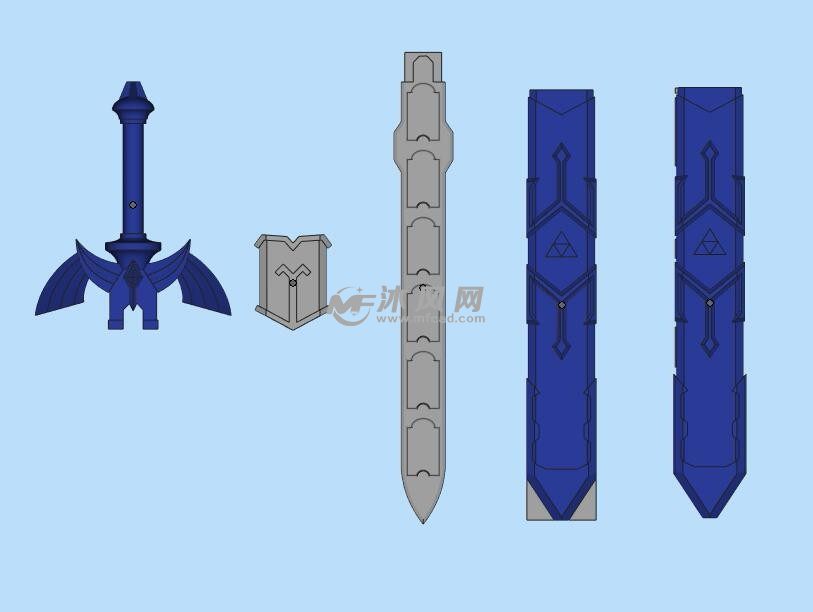 可3d打印剑模型