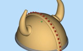 牛角帽三维模型