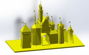 城堡背面效果图