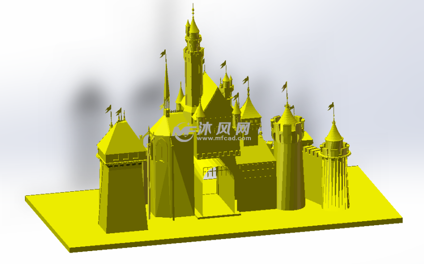 城堡背面效果图