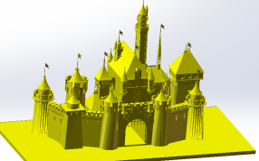 睡美人城堡正面效果图