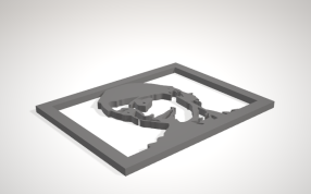 rachel 浮雕画像俯视