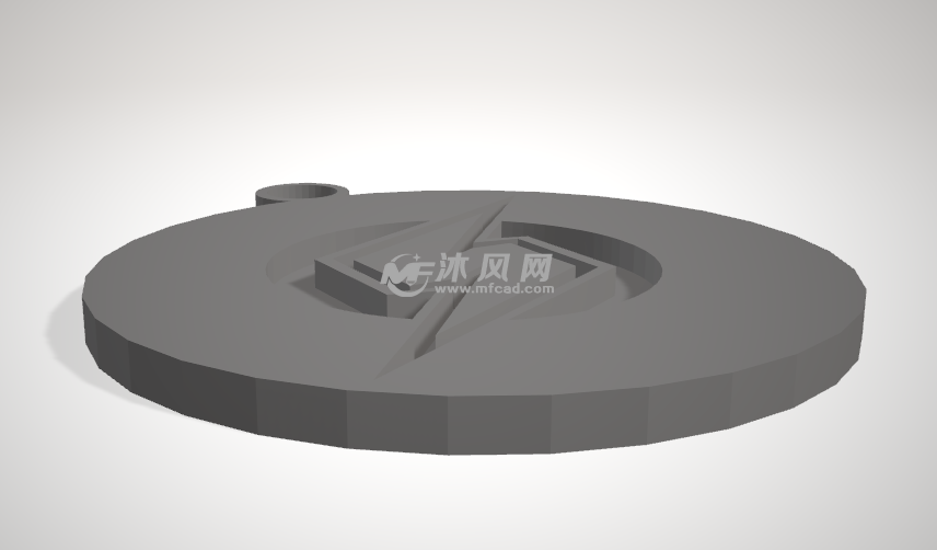 萨姆丝吊坠侧视图