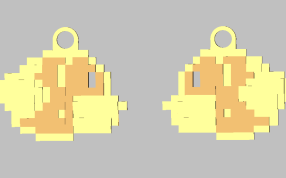 Flappy bird吊坠俯视图