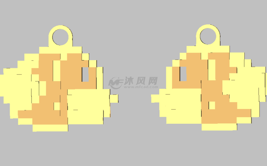 Flappy bird吊坠俯视图