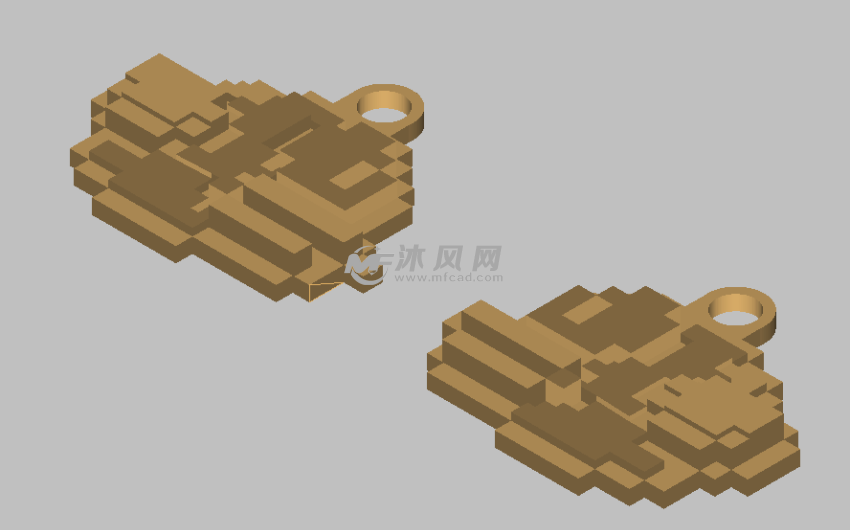 Flappy bird吊坠侧视图