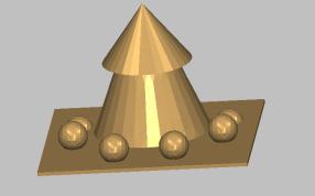 小房子黄色渲染图