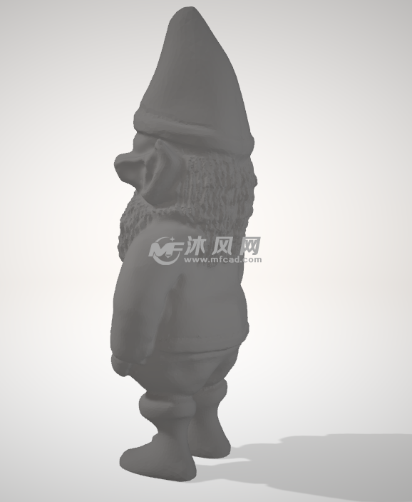 带着护目镜的侏儒模型