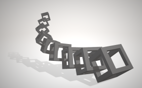 立方体链子侧面