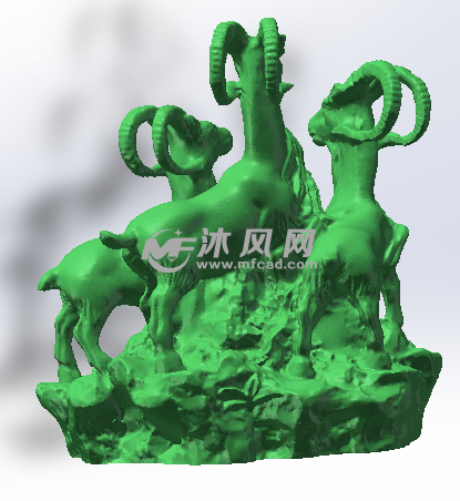 三羊开泰后部图