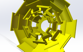 百叶灯罩俯视效果图