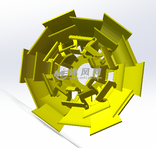 百叶灯罩俯视效果图