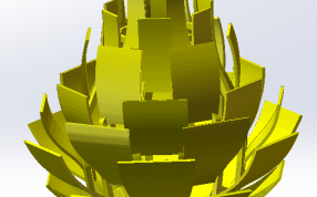 百叶灯罩整体效果