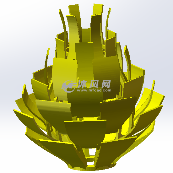 百叶灯罩整体效果