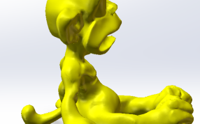 恐惧猴侧面效果图