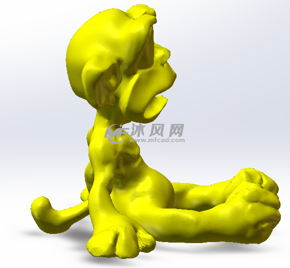 恐惧猴侧面效果图