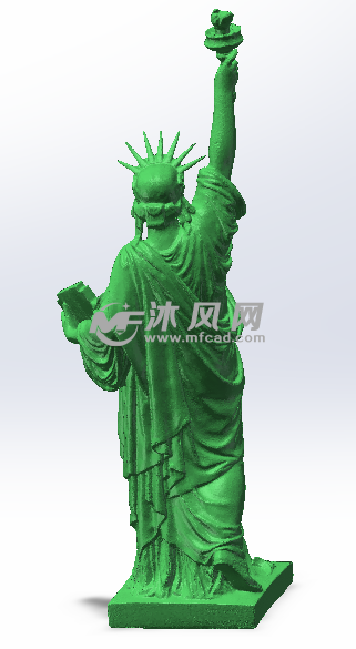 自由女神像反面效果图