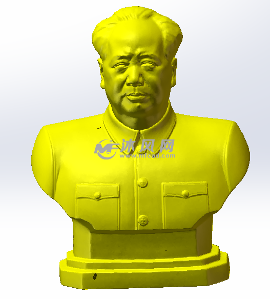 毛主席半身像正面效果图