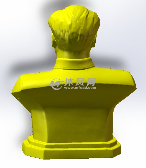 毛主席半身像后面效果图