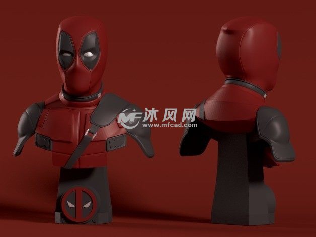 死侍半身像效果图