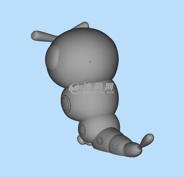 可3D打印绿毛虫