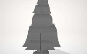 无敌号战舰正面