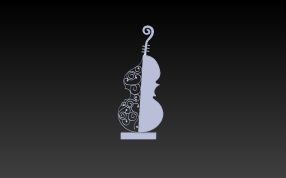 小提琴摆设3d打印模型